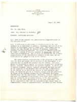 Memorandum from Christel McCanless to Dr. John White.