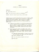 Memorandum from Jean Perrault to the UAH faculty concerning the request of books and journals.