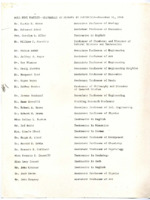 List of full-time faculty at UAH, November 11, 1968.