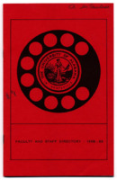 "Faculty and Staff Directory - 1968-69."