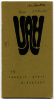 "UAH '70 Faculty - Staff Directory."