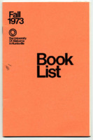 Fall 1973 Book List.