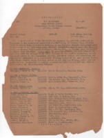 Roster of Alabama Polytechnic Institute student reservists called to World War II active duty.