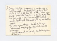John Rison Jones' handwritten notes describing conditions at Dora-Mittelbau.