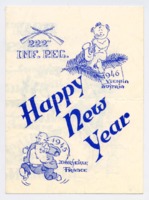 222nd Infantry Regiment New Year's celebration program.