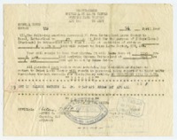 Special orders for Louis Salmon's leave in Switzerland and Italy.