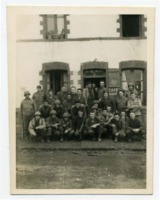 "The Dingbats" pose outside "Cafe Dingbat."