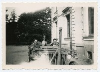 "Me and Mike outside Chateau in Blain, France."