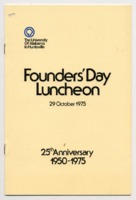 UAH Founders' Day Luncheon program.