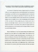 "Remarks by Patrick Richardson to the UAH President's Council November 1, 1996 on the M. Louis Salmon Library Dedication."