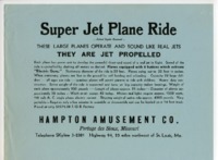 "Super Jet Plane Ride."