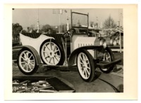 Photograph of a car ride on a track.
