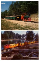 Photographs of people on train rides.