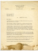 Letter from Marion W. Groner to H. R. Mitchell discussing the "Stage Shop."