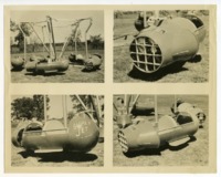 Four photographs of the "Super Jet" ride