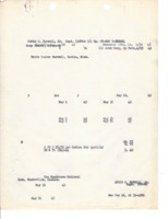 Receipt for Burwell from the Henderson National Bank in May of 1943.