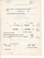 Receipt from 1108th Engineer Combat Group to Edwin Burwell for November of 1943.