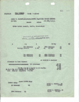 Receipt from 1108th Engineer Combat Group to Edwin Burwell for February of 1944.