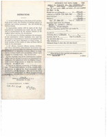 Edwin Burwell's Officer's Pay Data Card.