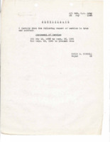 Edwin D. Burwell's certificate of Statement of Service from May 1944.