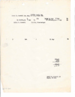 Receipt for Edwin Burwell from the 1147th Engineer Combat Group.
