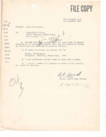Leave of absence request from Edwin D. Burwell Jr.