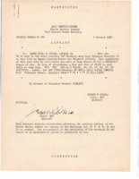 Special Orders to Major Edwin D. Burwell for temporary duty at Brooklyn Army Base followed by permanent duty at Camp Shanks in New York.