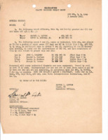 Special Orders for Major Edwin D. Burwell granting a day of leave on 4 January 1945.