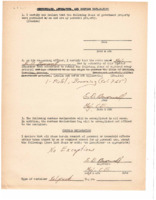 "Certificates, Affidavits, and Customs Declaration" for a Browning pistol.