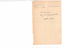 Address for HQ written on paper.