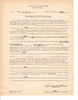 "Pre-Embarkation Health Certificate" 30 October 1945.