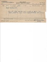 Sick Report for Major Edwin D. Burwell Jr.