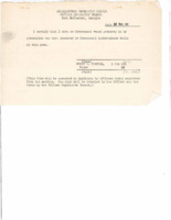 Certification that Burwell has no Government owned property in his possession.