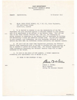 Letter thanking Edwin D. Burwell for accepting an officer position in the Reserve Corps.