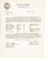 "Special Orders-Number 3" providing officer appointments to the Alabama National Guard.