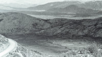 View of valleys, and mountains from pass on road between Venafro and San Pietro.