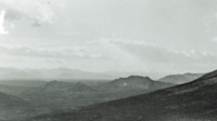 View of valleys, and mountains from pass on road between Venafro and San Pietro.