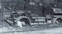 Wrecked German Command car 1 mi S. Cassino.