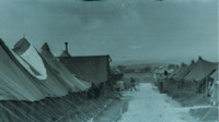 Photograph of the road going through the 95th Evacuation Hospital.