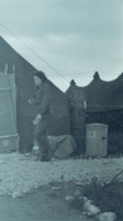 Photograph of a nurse outside at 95th Evacuation Hospital.