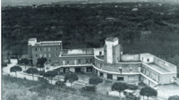 Photograph of the 300th General Hospital in Naples, Italy from above.