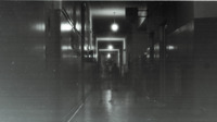 Photograph of a hallway in the 300th General Hospital in Naples, Italy.