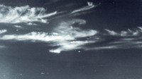 Photograph of the sky at the 300th General Hospital in Naples, Italy.