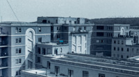 Photograph of the the 300th General Hospital in Naples, Italy from the roof.
