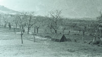 Photograph of a tent in Italy.
