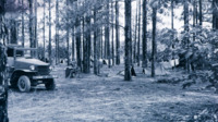 Campsite at the Carolina maneuver area.