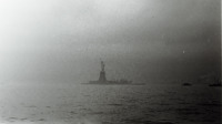 Photograph of the Statue of Liberty, viewed from New York Harbor.  