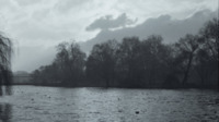View of the Serpentine at Hyde Park, in London, England.