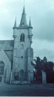 Photograph of a church near Antwerp, Belgium.