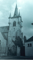 Photograph of a church near Antwerp, Belgium.